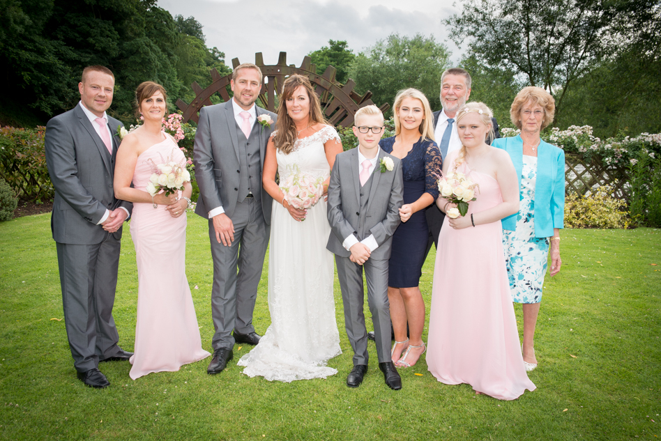 Bridal party at the priest house